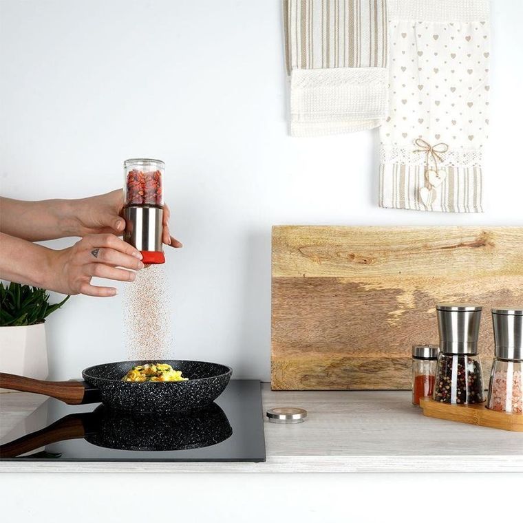 Orion, młynek ręczny do mielenia przypraw, stalowy, 14 cm