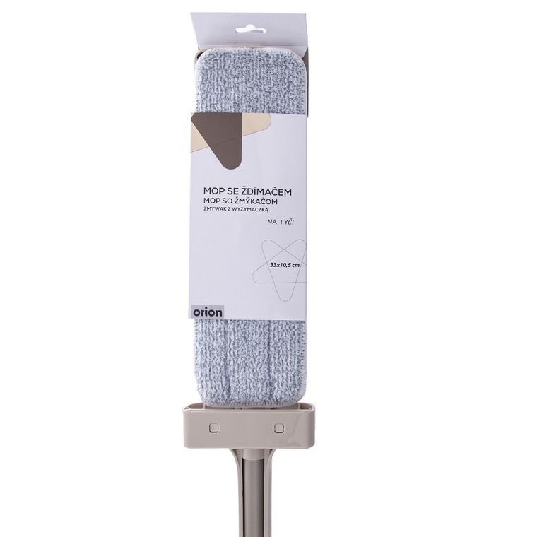 Orion, mop płaski + drążek + wkład mikrofibra