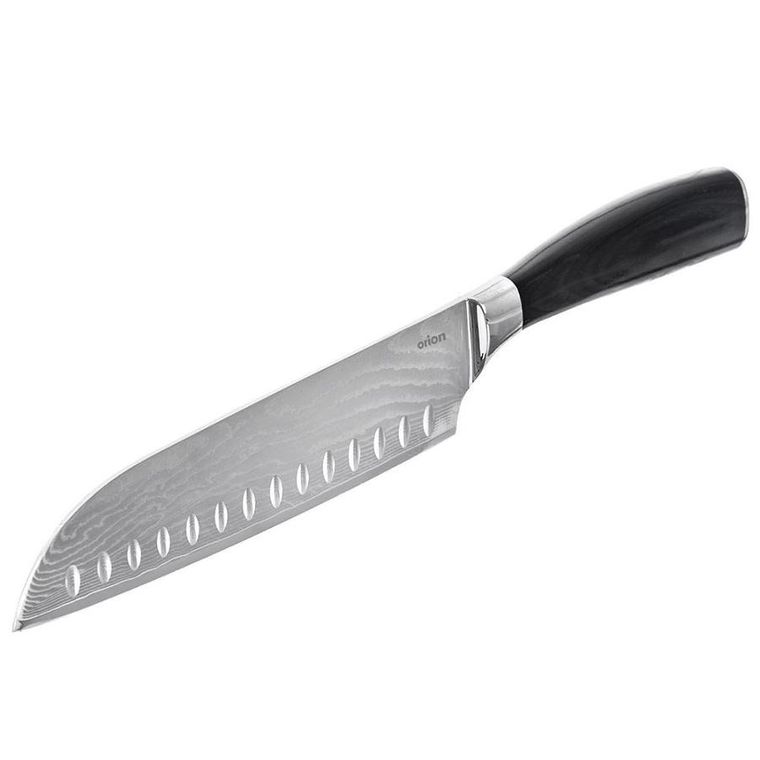 Orion, nóż Santoku, stalowy, Damascus, 31 cm