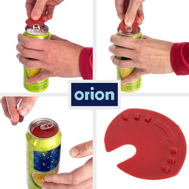 Orion, otwieracz do puszek, 2w1, 6 szt.