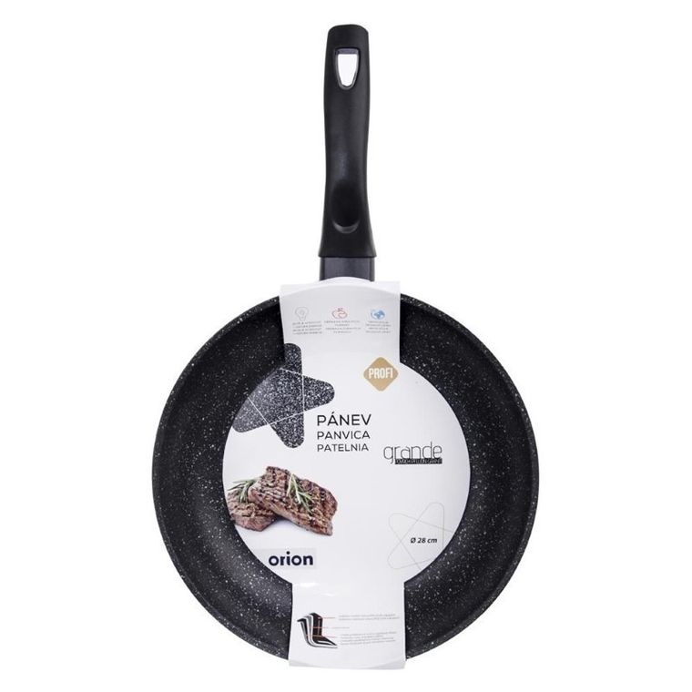 Orion, patelnia granitowa, indukcja, Grande, 28 cm