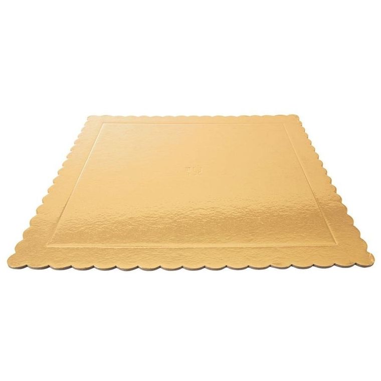 Orion, podkład pod ciasto, złoty kwadratowy, 34-34 cm