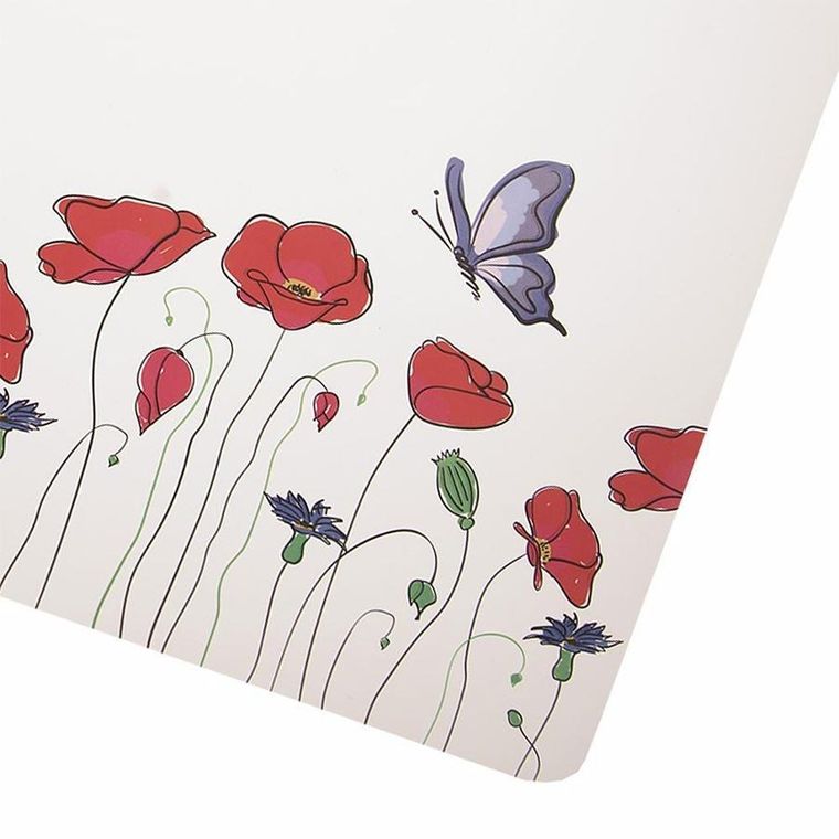 Orion, podkładka pod talerz, maki, 43-28 cm