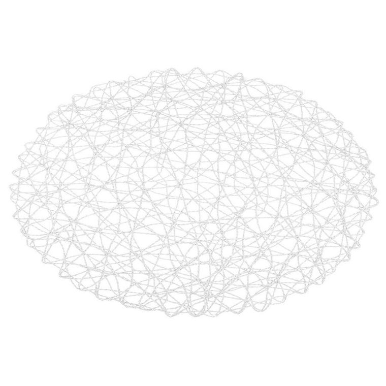 Orion, podkładka pod talerz sztućce, okrągła, biała, 35 cm