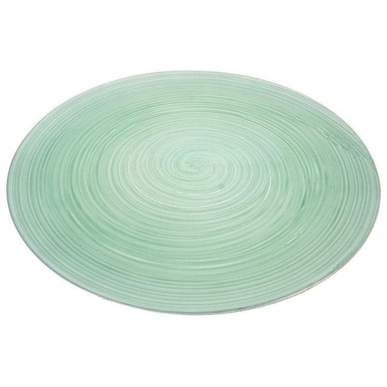 Orion, podtalerz dekoracyjny okrągły, taca do serwowania, miętowa, 33 cm