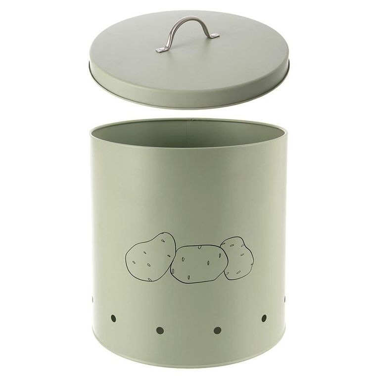 Orion, pojemnik na warzywa i owoce, metalowy, zielony, Greenish, 8.7 l