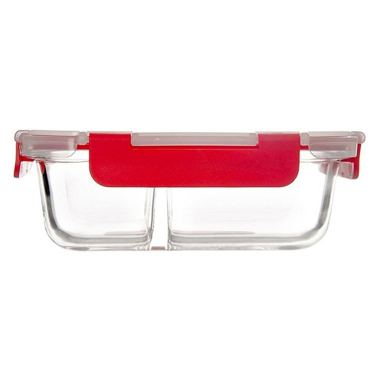 Orion, pojemnik na żywność szklany z pokrywką i uszczelką, dzielony, 950 ml