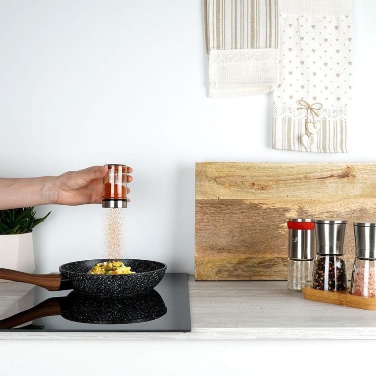 Orion, pojemnik szklany na przyprawy, z dozownikiem, 100 ml