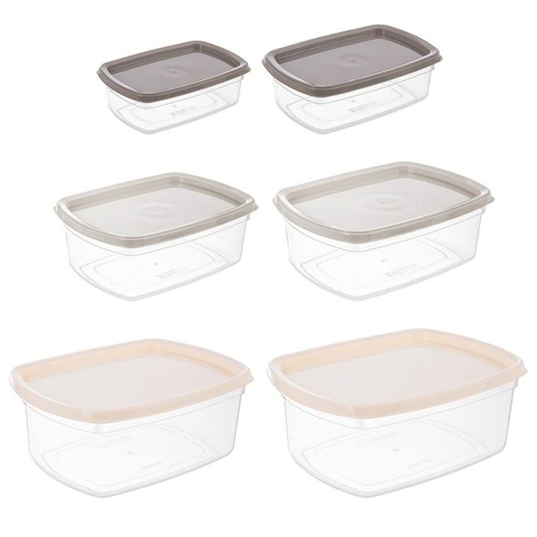 Orion, pojemniki na żywność z pokrywką, 6 szt.