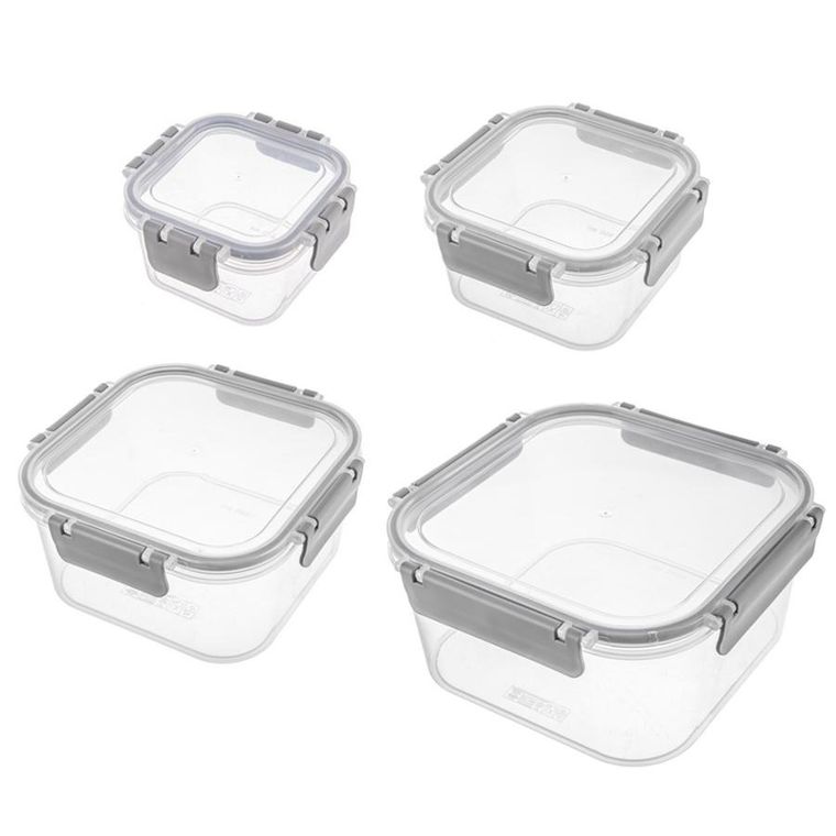 Orion, pojemniki na żywność z pokrywką i uszczelką, 4 szt.