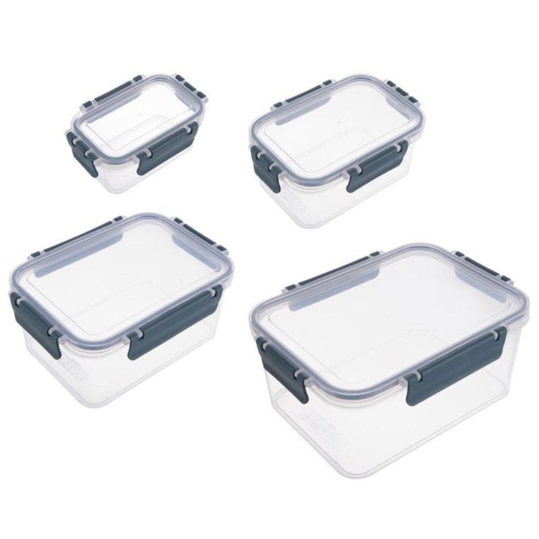 Orion, pojemniki na żywność z pokrywką i uszczelką, 4 szt.