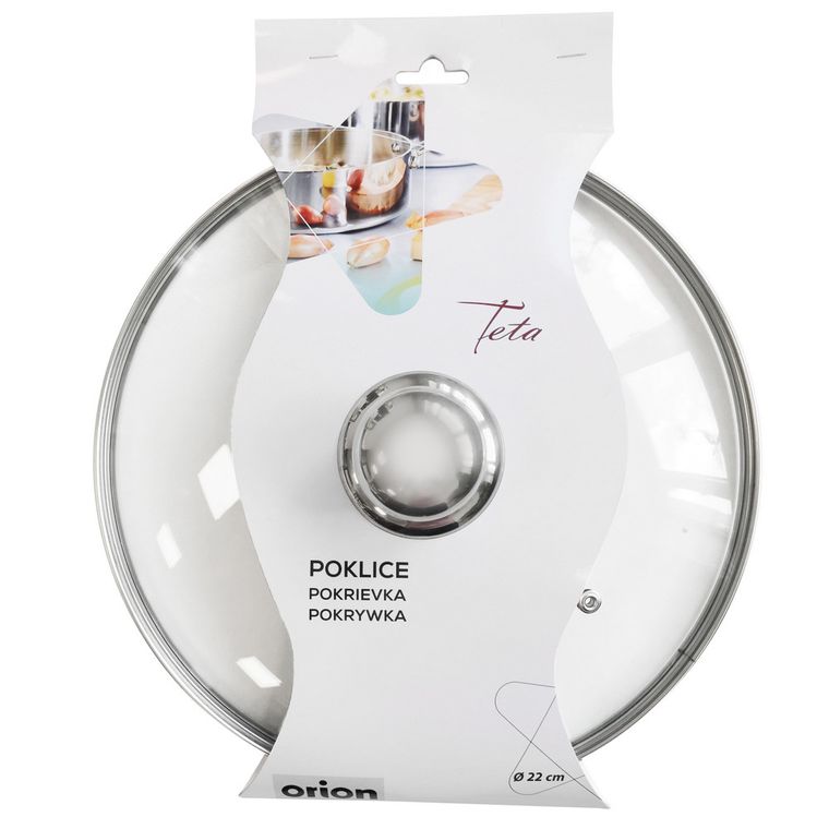 Orion, pokrywka szklana do garnka, patelni, 22 cm