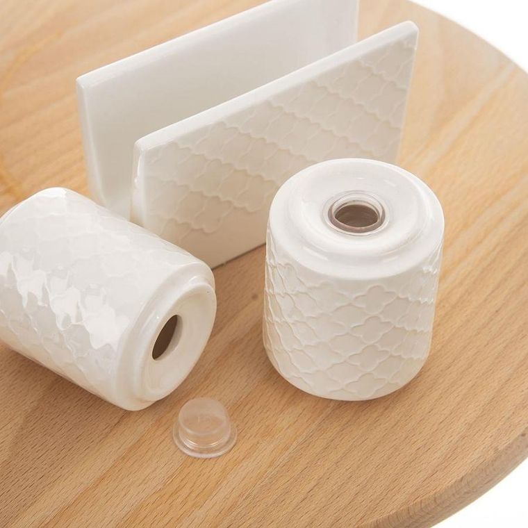 Orion, przyprawnik porcelanowy, 3 elementy