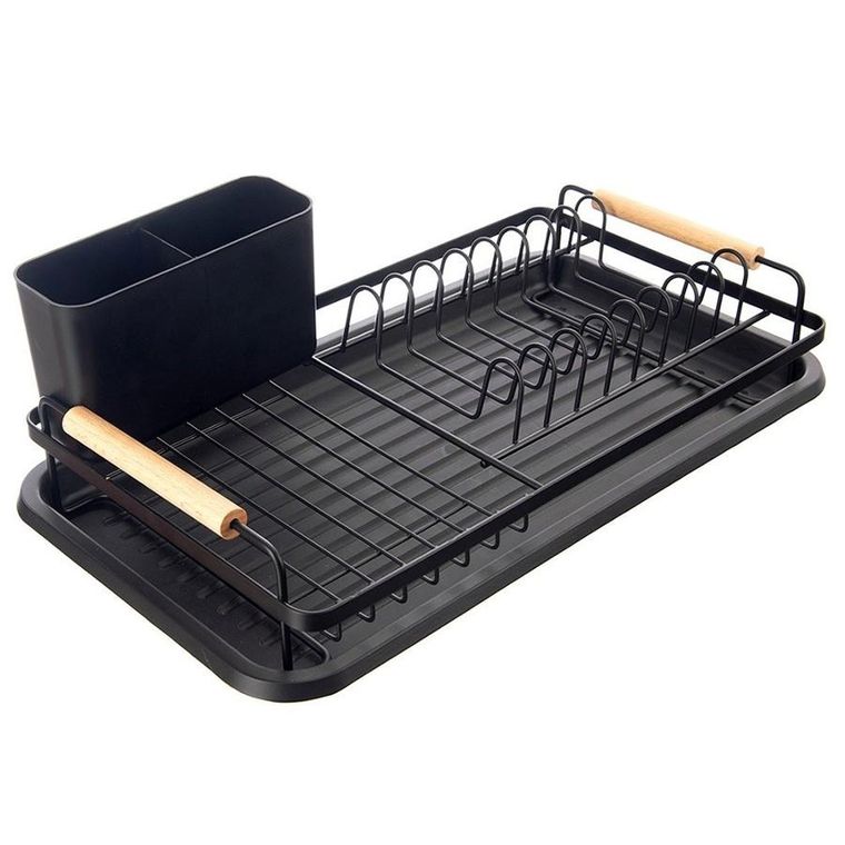 Orion, Radka, suszarka na naczynia, czarna, 43-23,5-9,5 cm