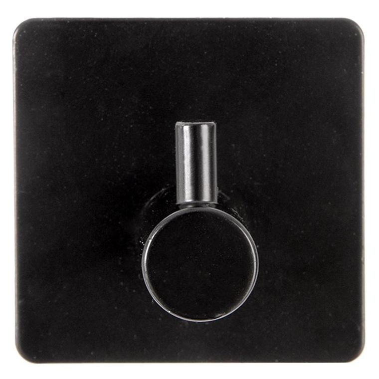 Orion, Radka, wieszak samoprzylepny, haczyk, czarny, 4,5-4,5 cm, 2 szt.