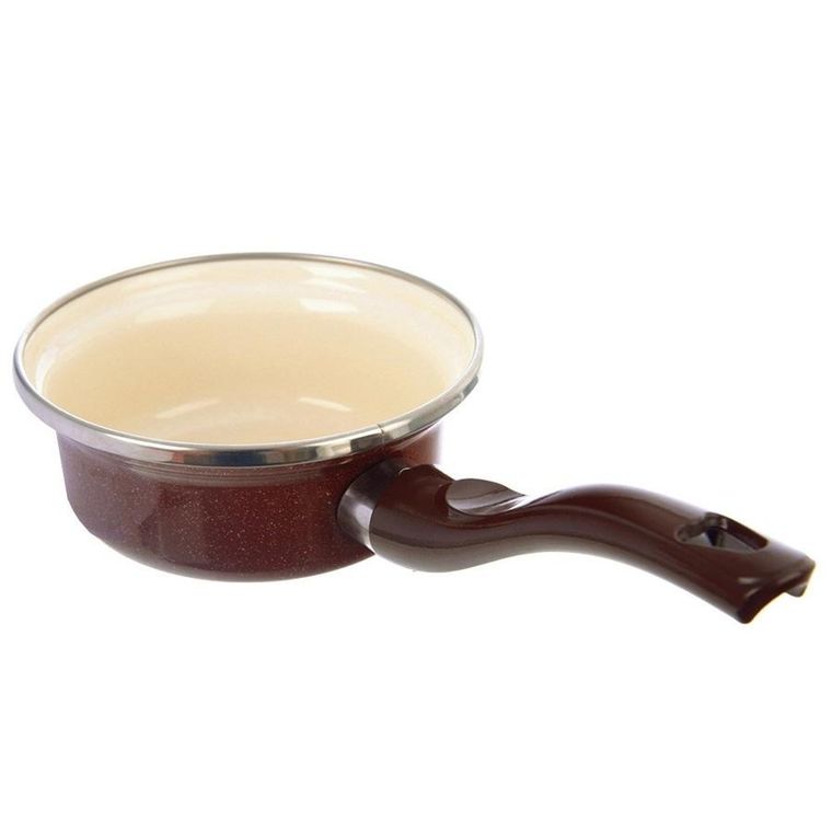 Orion, rondel emaliowany, brown, 12 cm, 350 ml