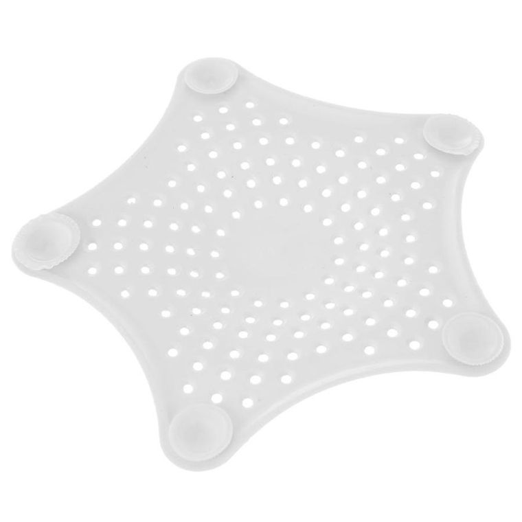 Orion, sitko do zlewu z przyssawkami, białe, 16 cm