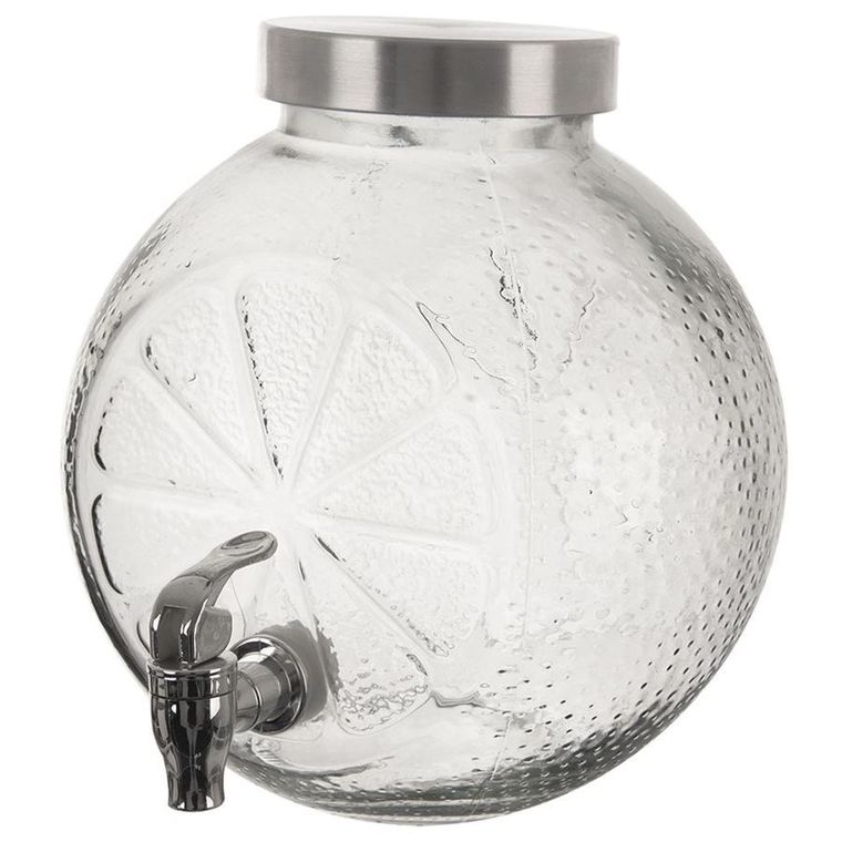 Orion, słój do napojów z kranikiem, szklany, 5.4 l