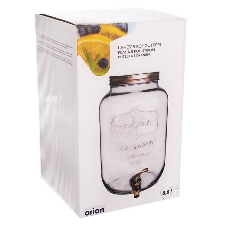Orion, słój z kranikiem do napojów, 8,8l