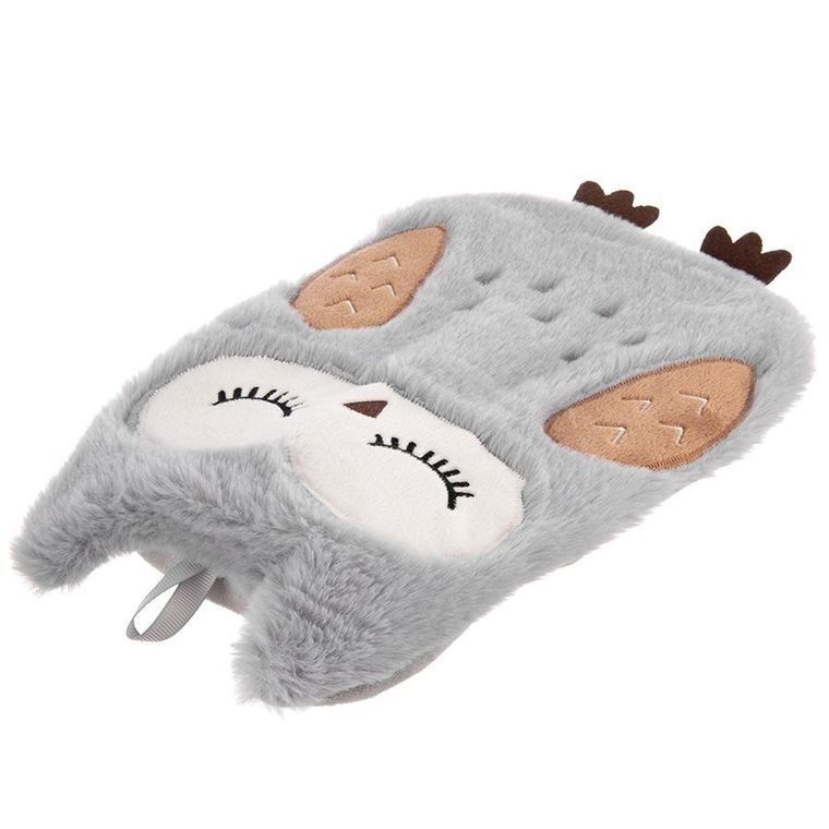 Orion, Sowa, termofor w pokrowcu, szary, 600 ml