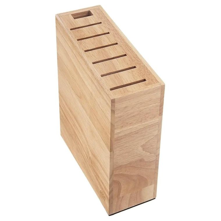 Orion, stojak na noże, z przegródkami, drewniany