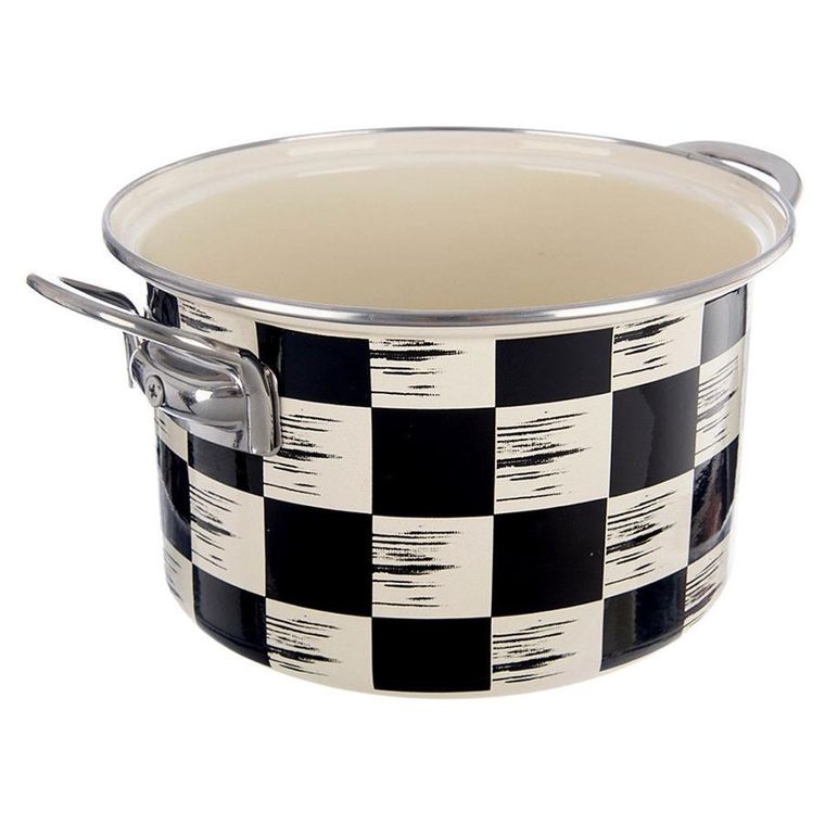 Orion, Szachownica, garnek emaliowany, 20 cm, 3l