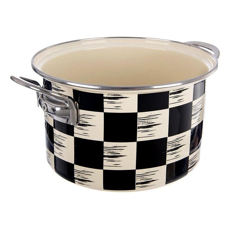 Orion, Szachownica, garnek emaliowany, 22 cm, 4 l