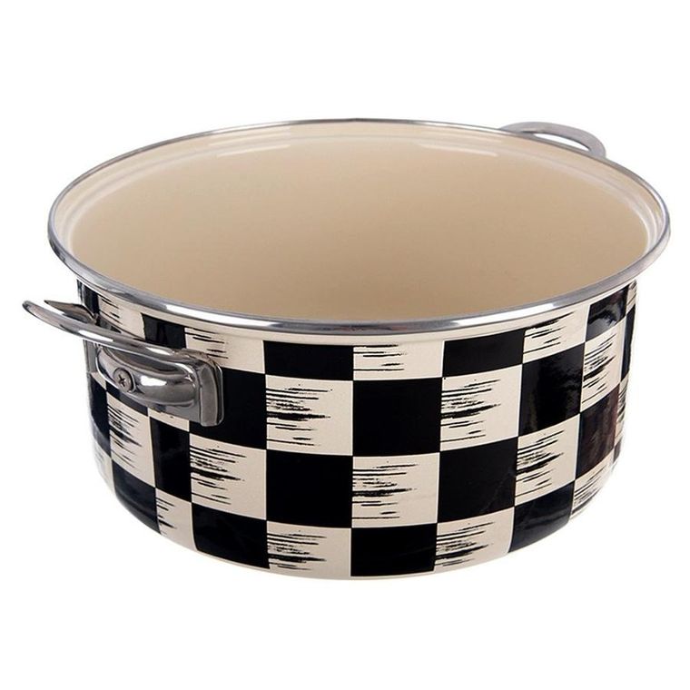 Orion, Szachownica, garnek emaliowany, 26 cm, 5l