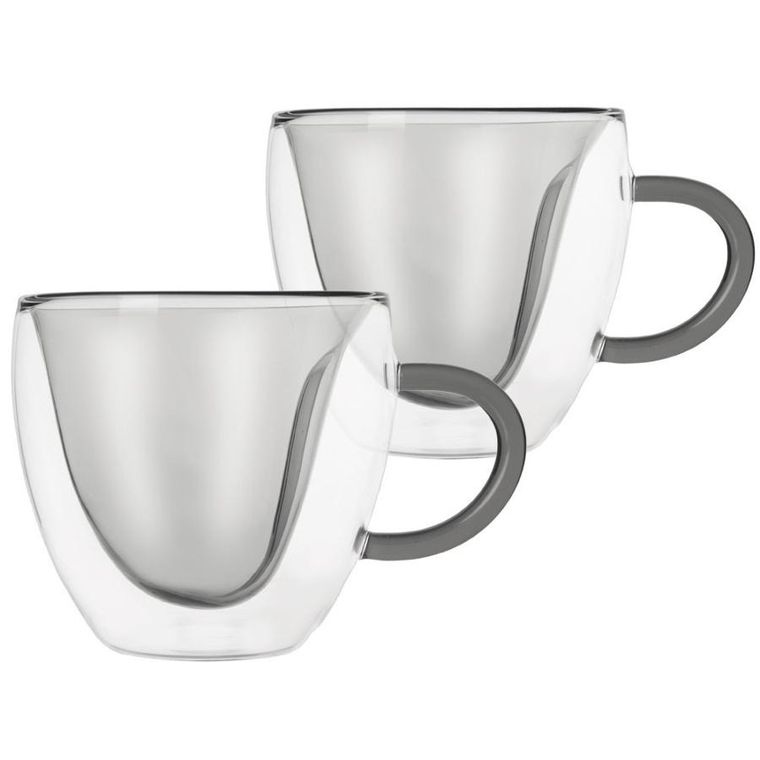 Orion, szklanki termiczne z podwójną ścianką do kawy i herbaty DOUBLE, 280 ml, 2 szt.