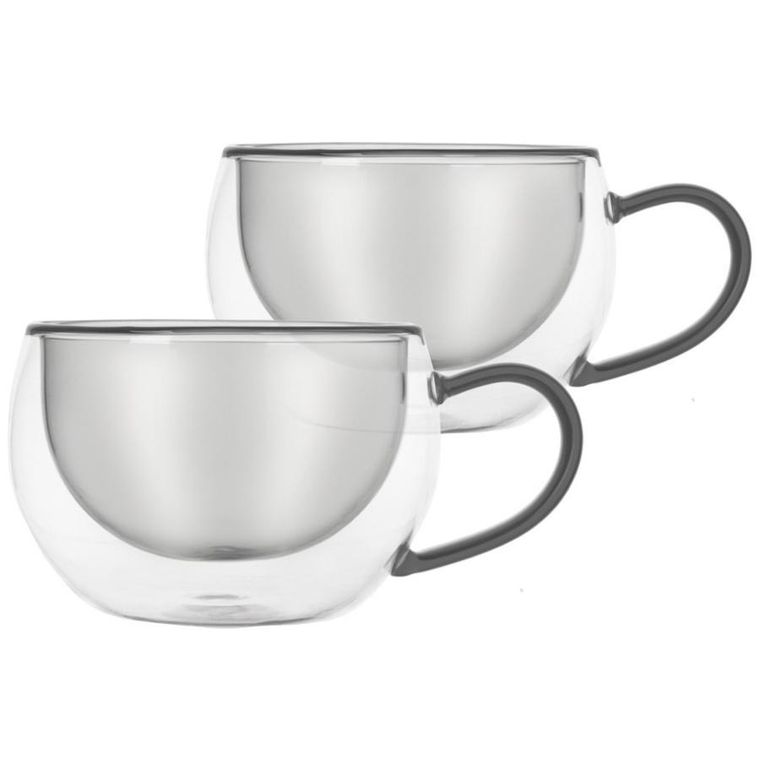 Orion, szklanki termiczne z podwójną ścianką do kawy i herbaty, DOUBLE, 300 ml, 2 szt.