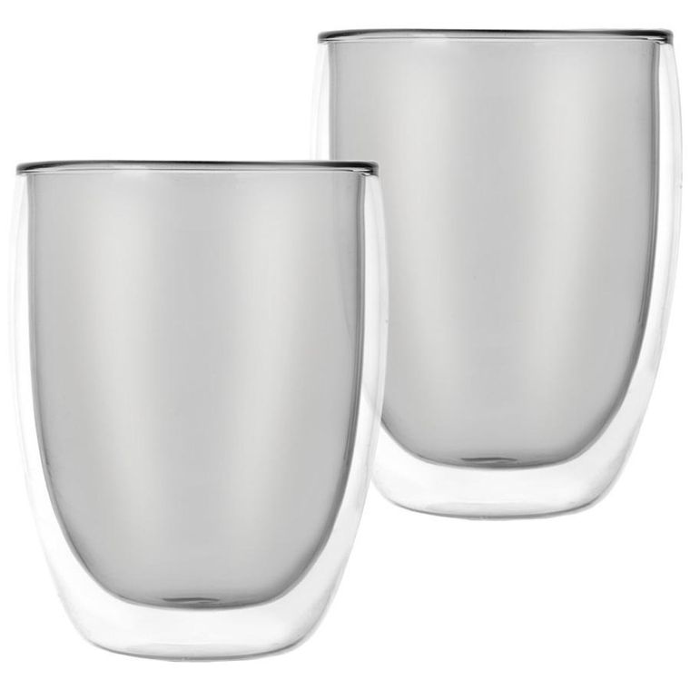 Orion, szklanki termiczne z podwójną ścianką do kawy latte DOUBLE, 370 ml, 2 szt.