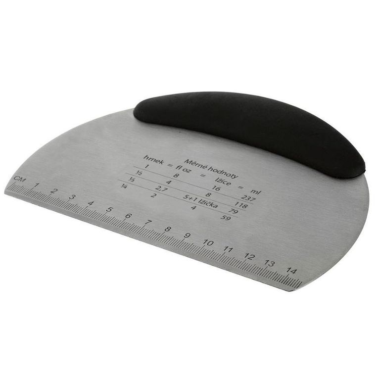 Orion, szpatułka cukiernicza z miarką i rozdrabniacz stalowy, 16 cm