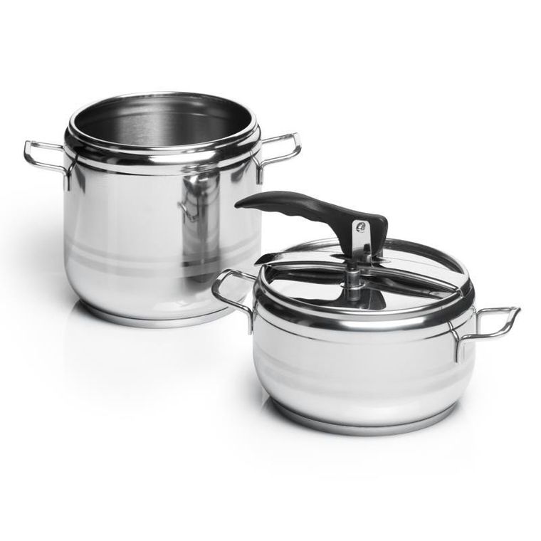 Orion, szybkowar garnek stalowy, indukcja, Profi, zestaw, 2 szt., 4+7 l