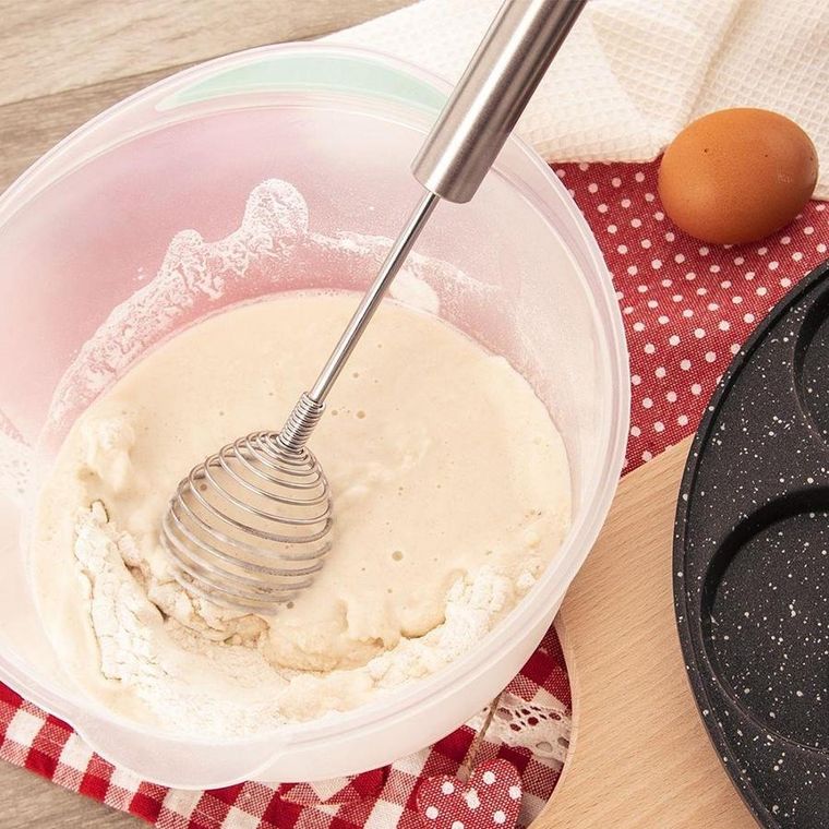 Orion, trzepaczka do jaj, kuchenna, spiralna, stalowa, 26 cm