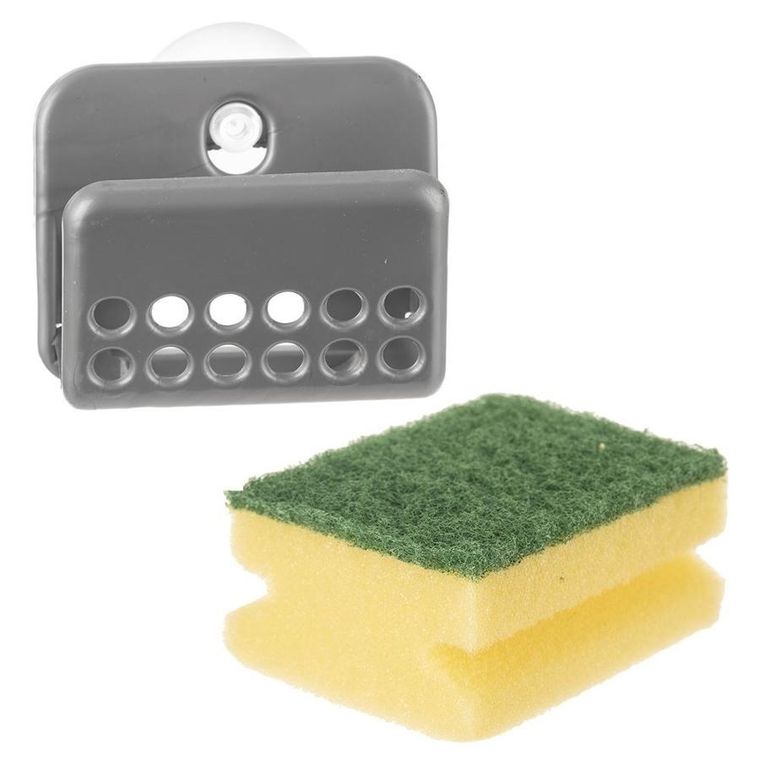 Orion, uchwyt na gąbkę do naczyń, szary