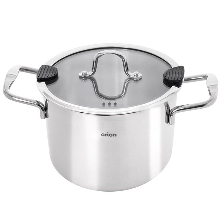 Orion, Venice, garnek stalowy z pokrywką, 20 cm, 4,6l