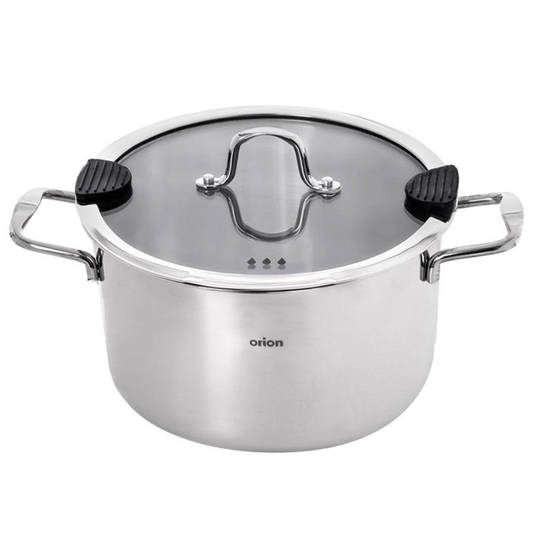 Orion, Venice, garnek stalowy z pokrywką, 24 cm, 6,2l