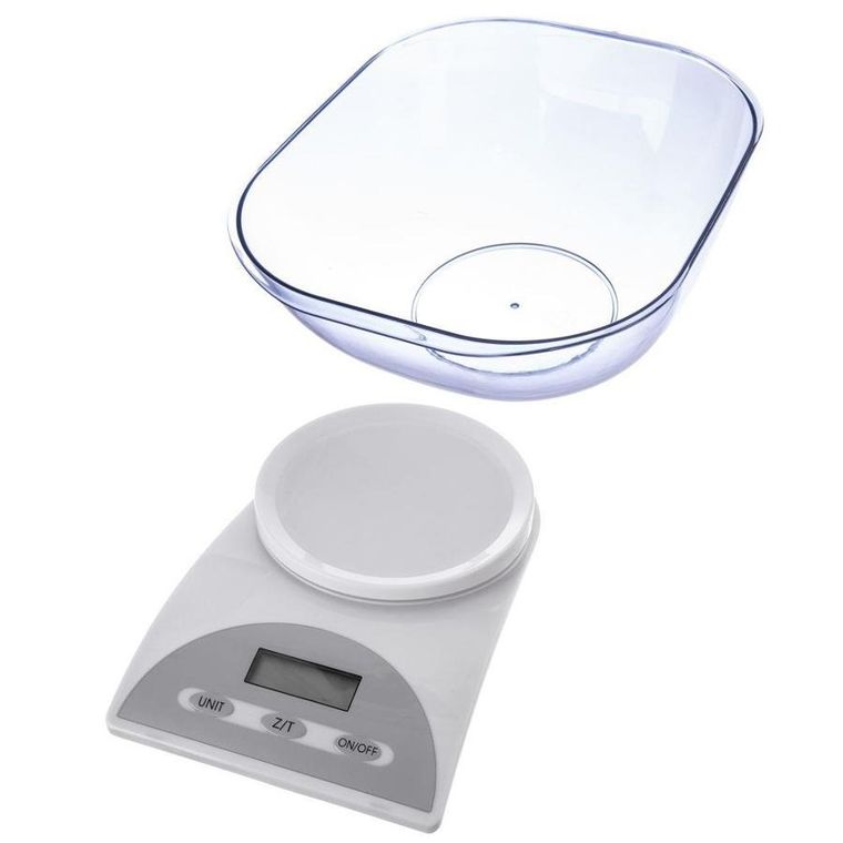 Orion, waga kuchenna elektroniczna 5kg, z miską 3 l