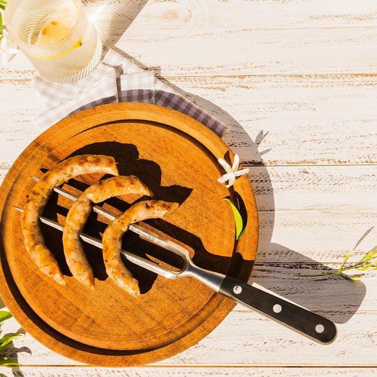 Orion, widelec kuchenny, stalowy, do grilla, 30 cm