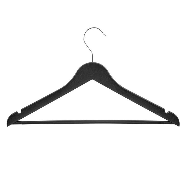 Orion, wieszaki na ubrania, czarne obrotowe, 42,5-24 cm, 3 szt.