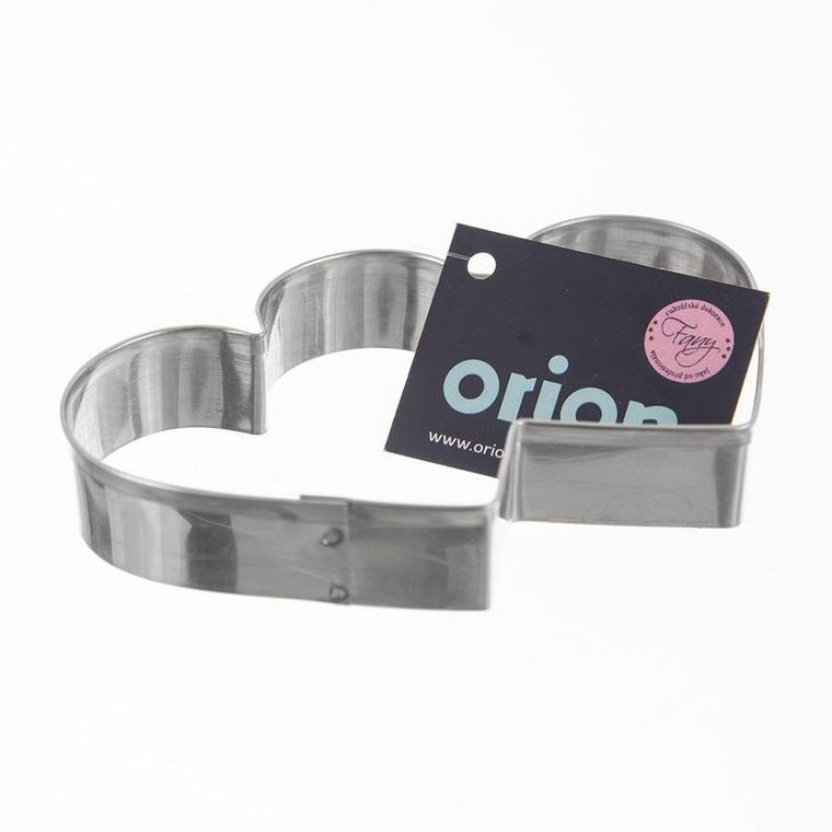 Orion, wykrawacz cukierniczy, stalowy, podwójne serce