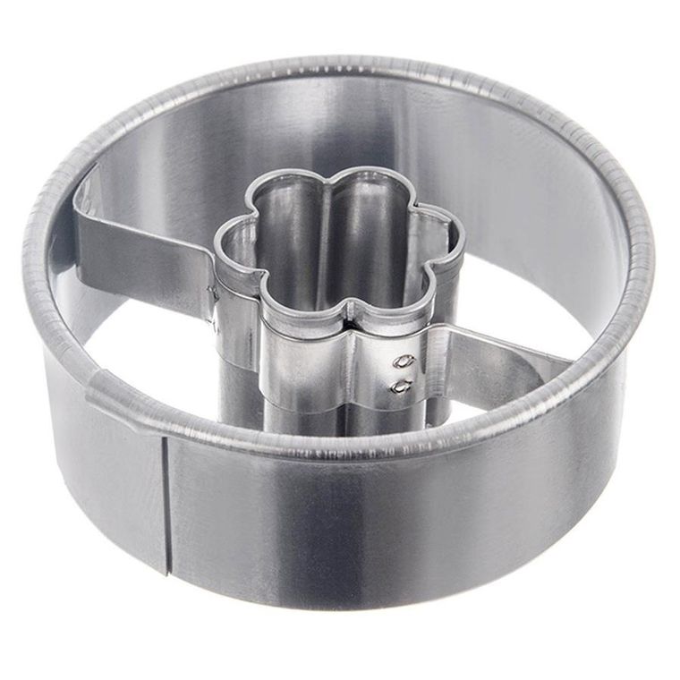 Orion, wykrawacz do ciastek, stalowy, koło kwiatek, 4.5 cm