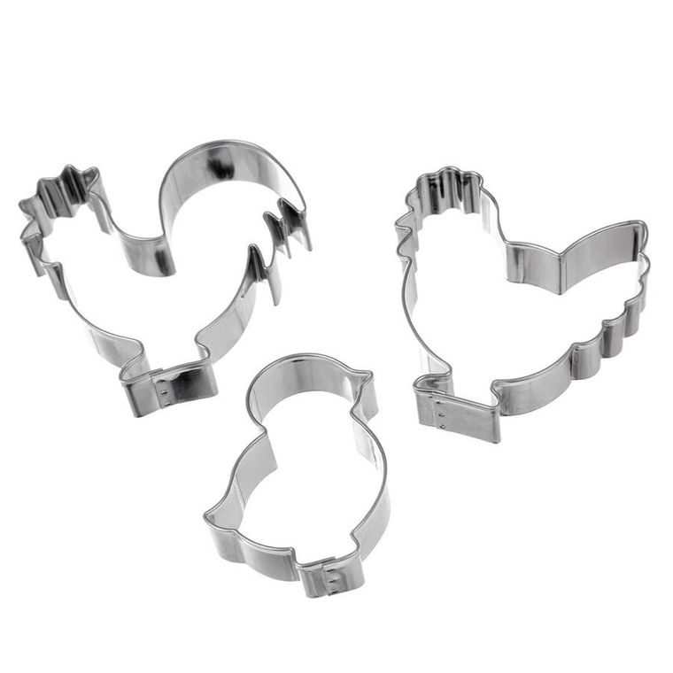 Orion, wykrawacze do ciastek, kogut kura pisklę, 3 szt.