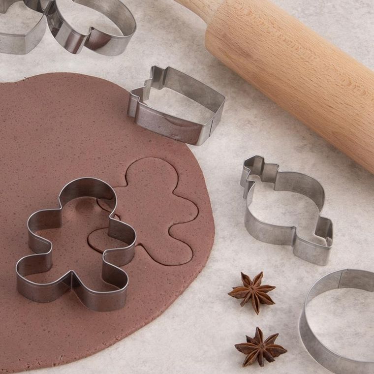 Orion, wykrawacze do ciastek, stalowe, 6 szt.