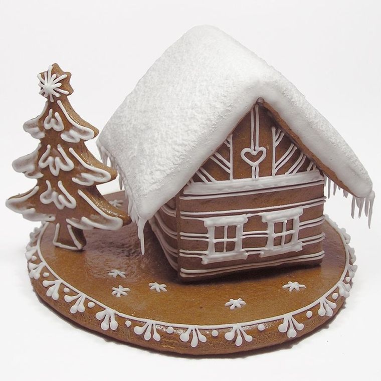 Orion, wykrawacze do ciastek, stalowe, domek z piernika, 3 szt.