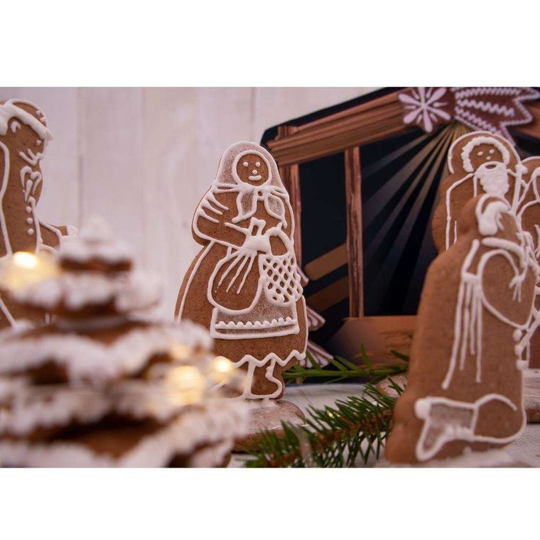 Orion, wykrawacze świąteczne, szopka, 7 szt.