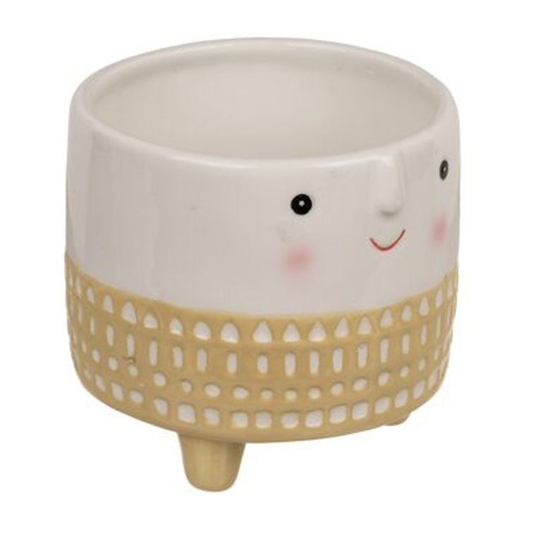 Out of the blue, doniczka dekoracyjna, jasna twarz