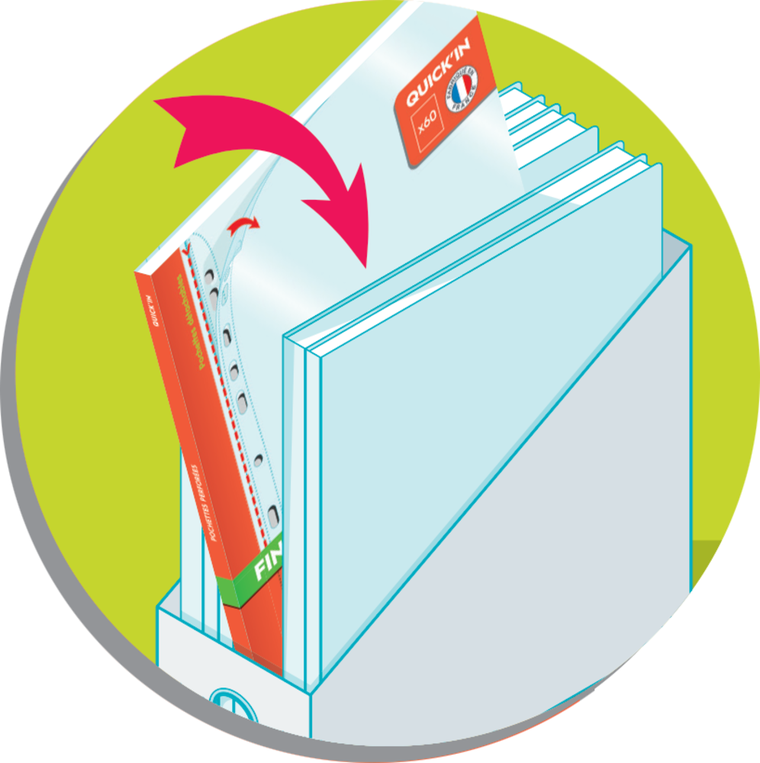 Oxford, album z koszulkami krystalicznymi do wyrywania, A4, 60 kartek, 50MIC