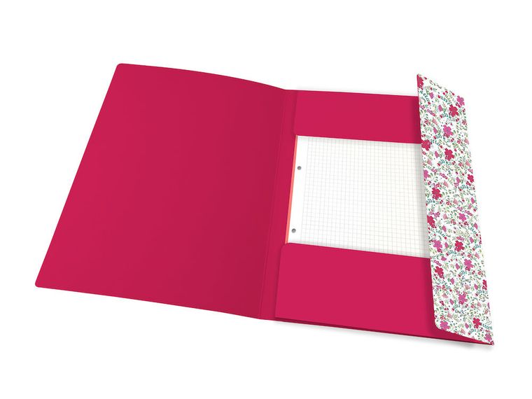 Oxford, Floral, teczka z gumką, A4, 1 szt.