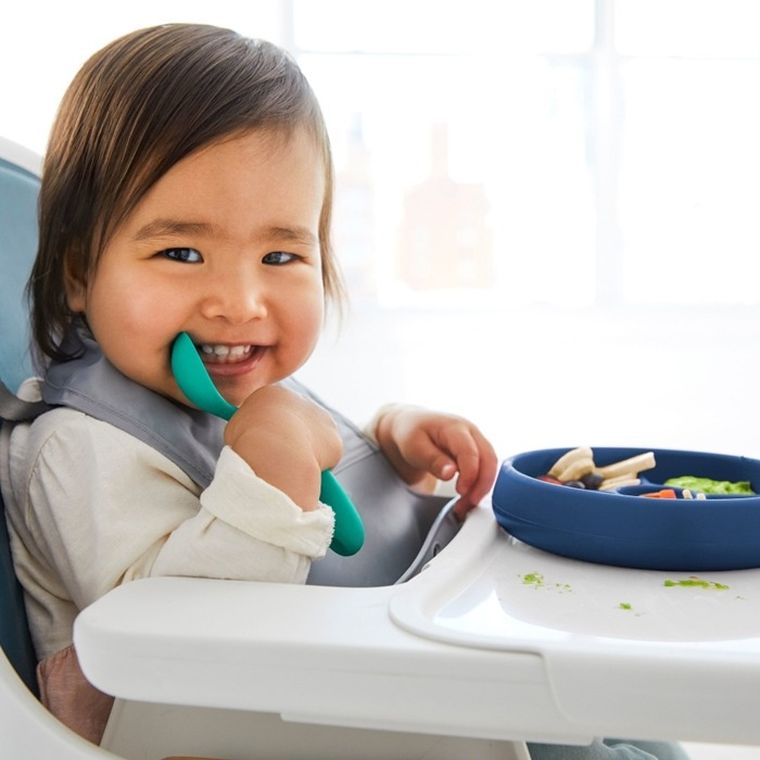 OXO, talerzyk silikonowy dzielony, navy